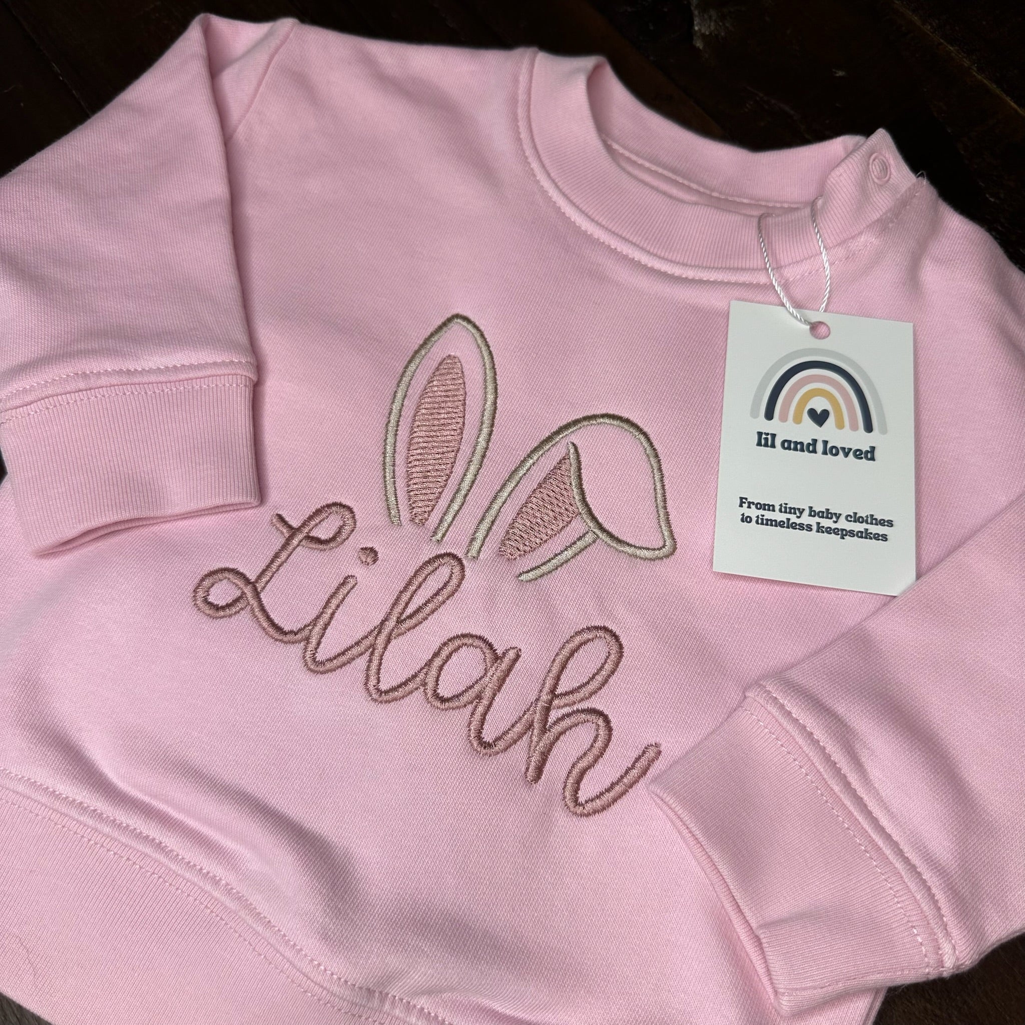 🐰 Little Bunny Name Sweatshirt