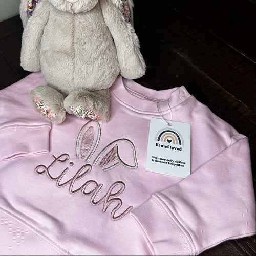 🐰 Little Bunny Name Sweatshirt