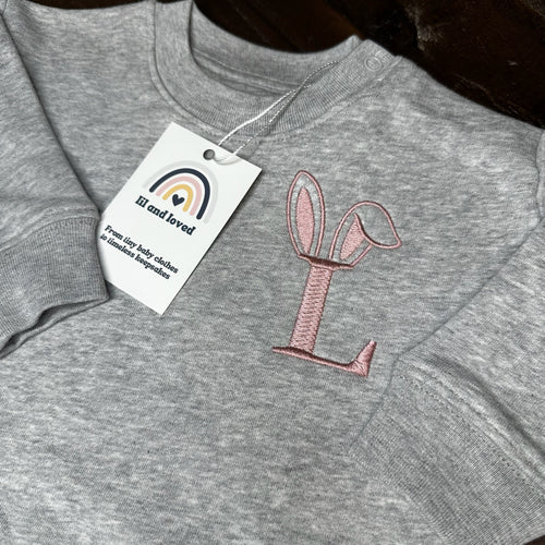 🐰 Little Bunny Initial Sweatshirt