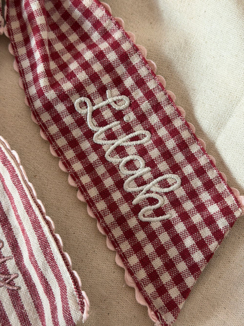 Personalised Bow Baubles