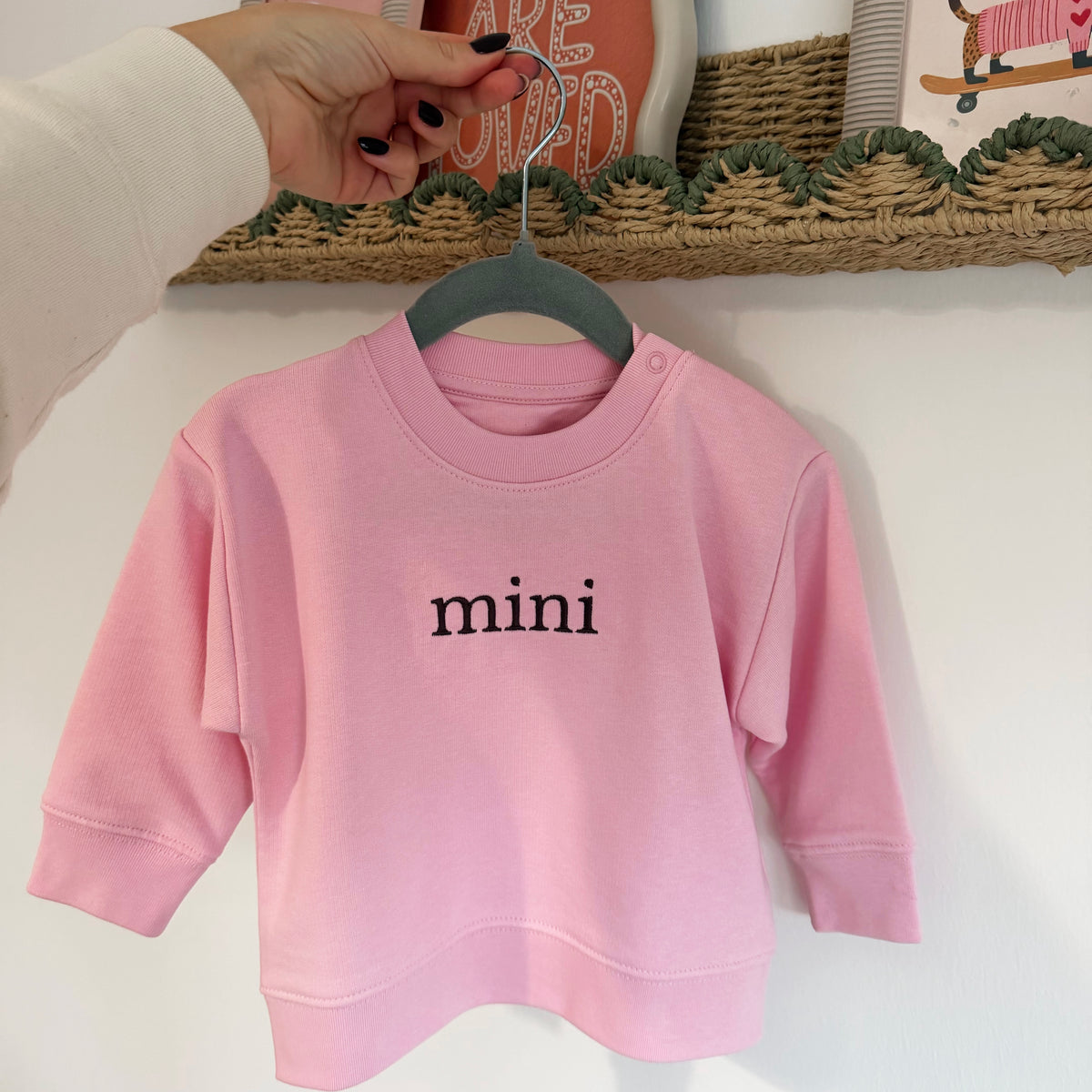 The MINI Sweatshirt | Embroidered Baby & Kids Sweatshirt