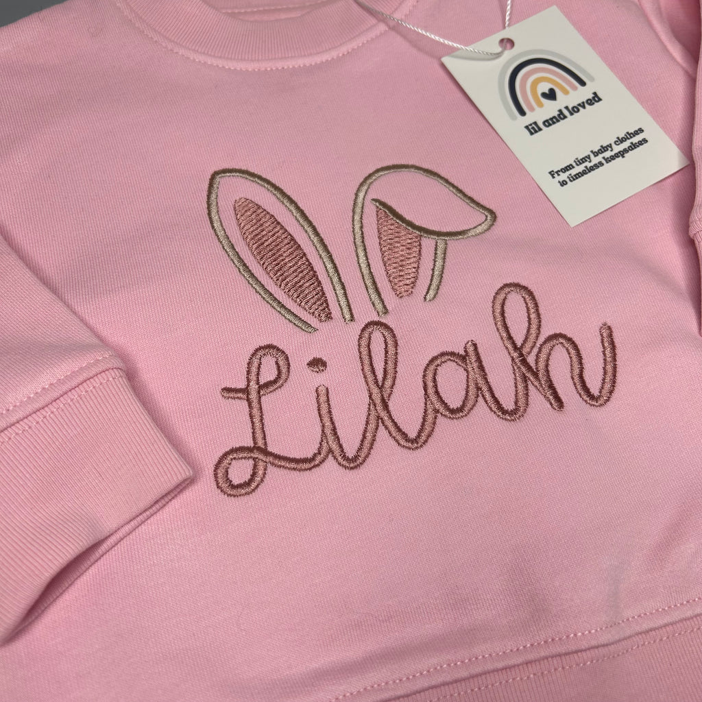 🐰 Little Bunny Name Sweatshirt