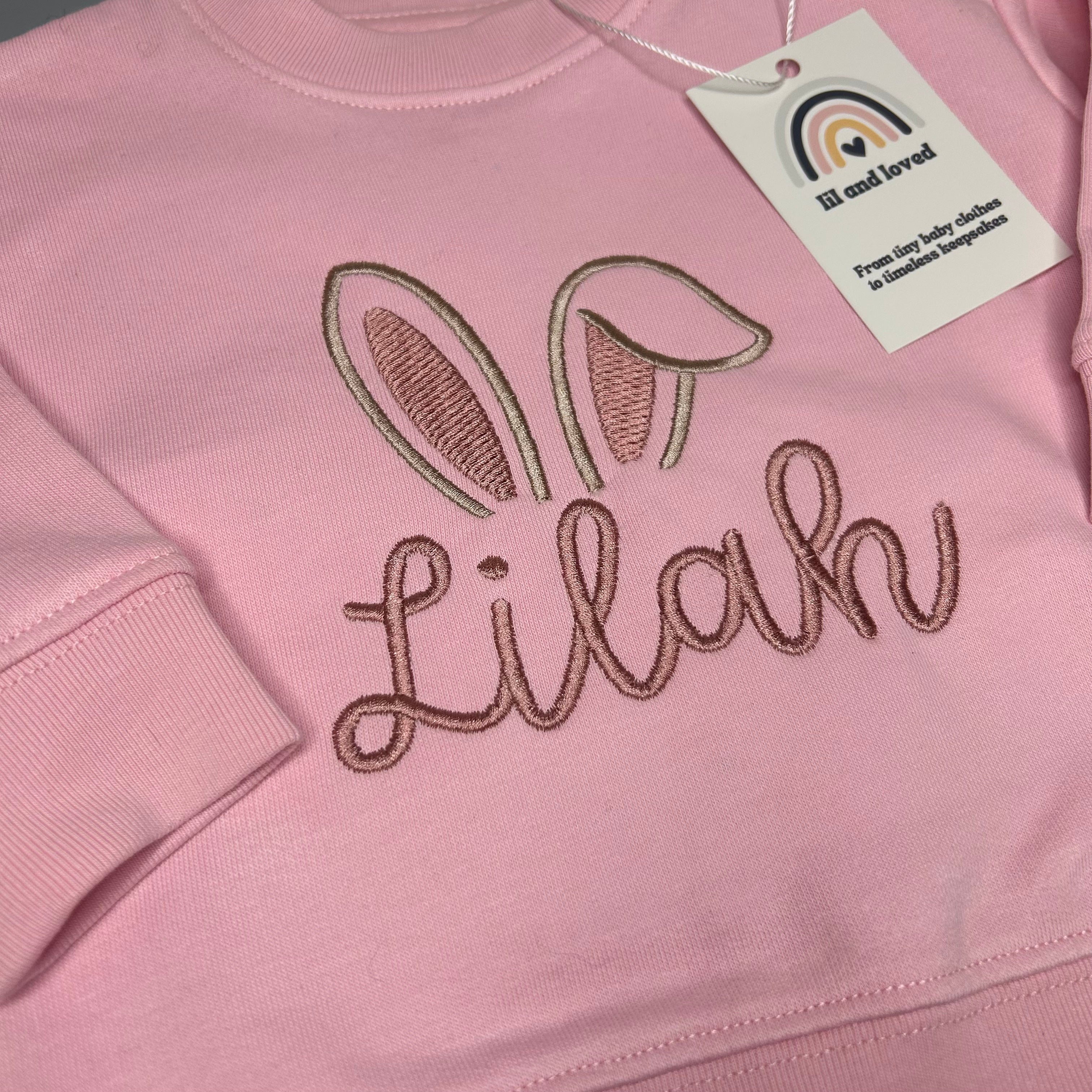 🐰 Little Bunny Name Sweatshirt