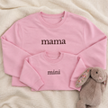 The MAMA & MINI Set | Matching Embroidered Sweatshirts